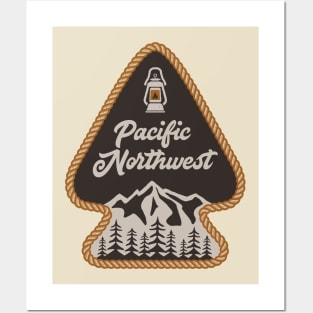 Pacific Northwest Arrowhead Badge Posters and Art